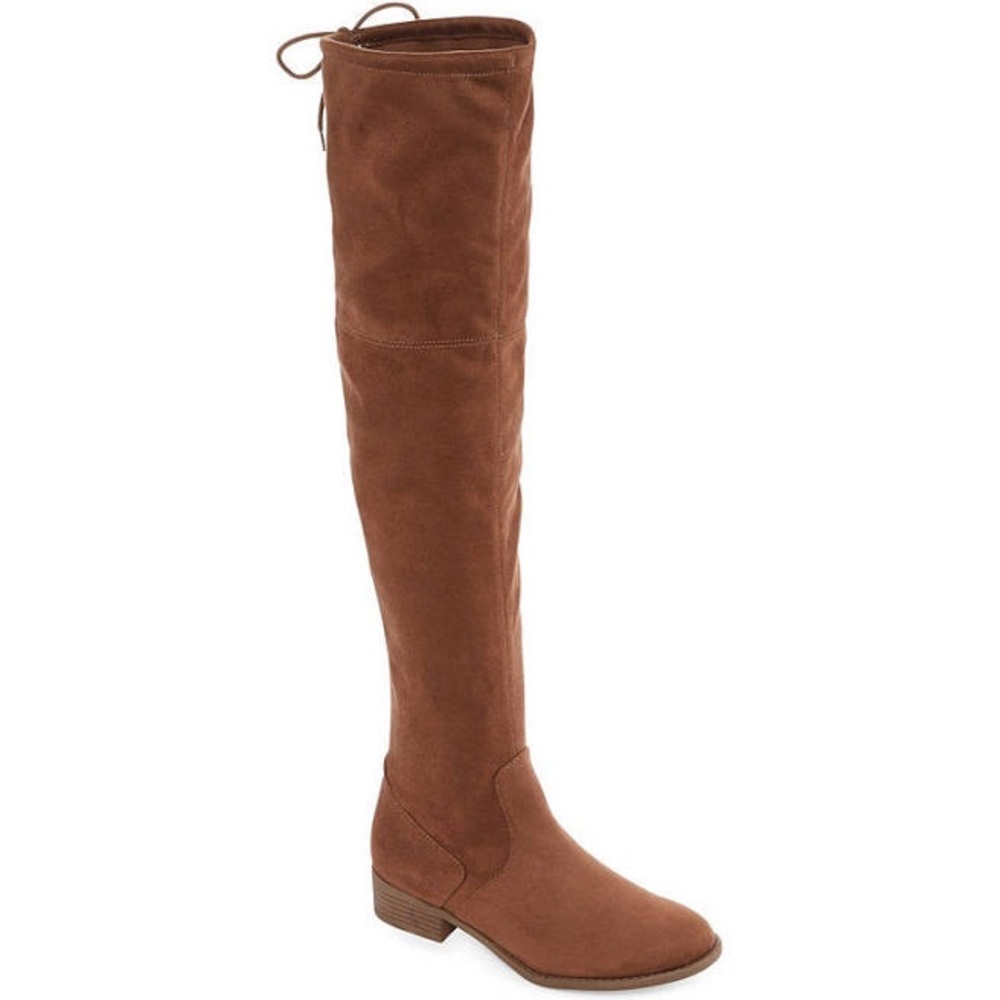 Camel Suede over the knee boots